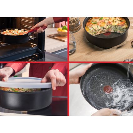 Tefal - Set med 3 stekpannor INGENIO SO'LIGHT