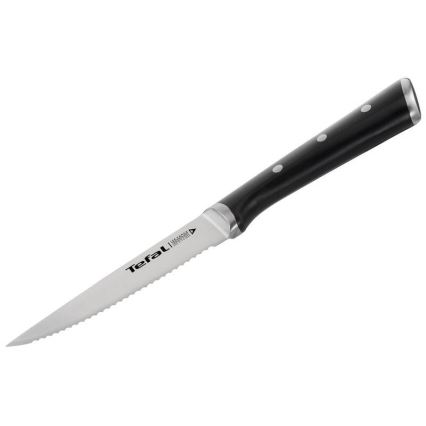 Tefal - Set med rostfria stekknivar ICE FORCE 11 cm polerad krom/svart 4 st