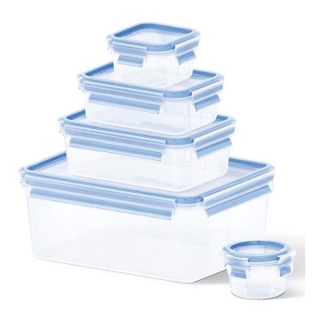Tefal - Set med 5 matförvaringsburkar MASTER SEAL FRESH, blå