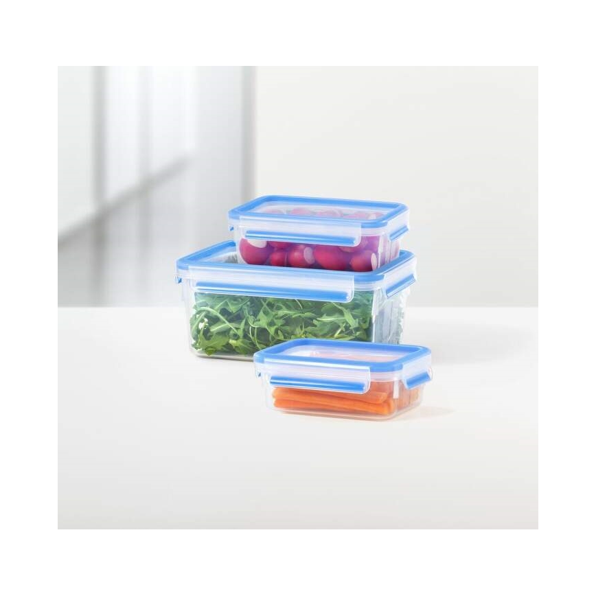 Tefal - Set med 5 matförvaringsburkar MASTER SEAL FRESH, blå