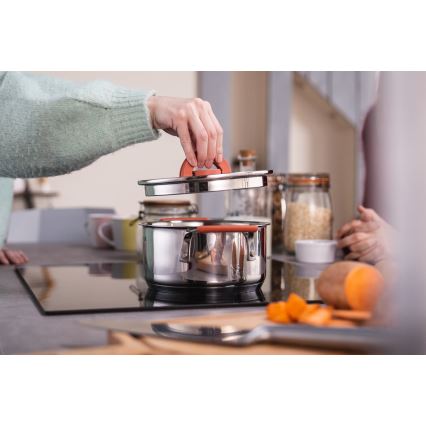 Tefal - Set med 6 kastruller OPTI'SPACE