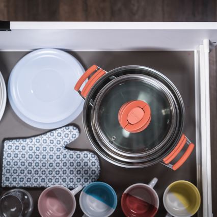 Tefal - Set med 6 kastruller OPTI'SPACE