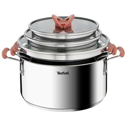 Tefal - Set med 6 kastruller OPTI'SPACE