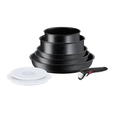 Tefal - Set med 8 delar INGENIO BLACK STONE