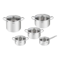 Tefal - Set med grytor 10 delar COOK EAT rostfri