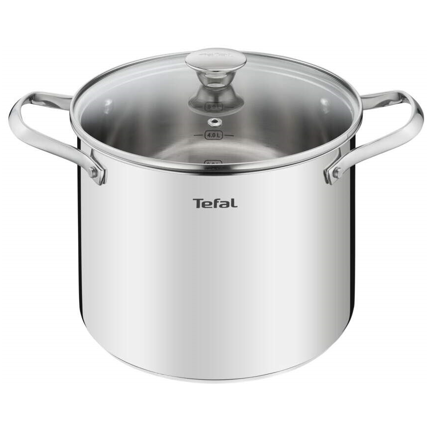 Tefal - Set med grytor 10 delar COOK EAT rostfri