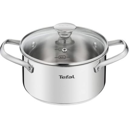 Tefal - Set med grytor 10 delar COOK EAT rostfri