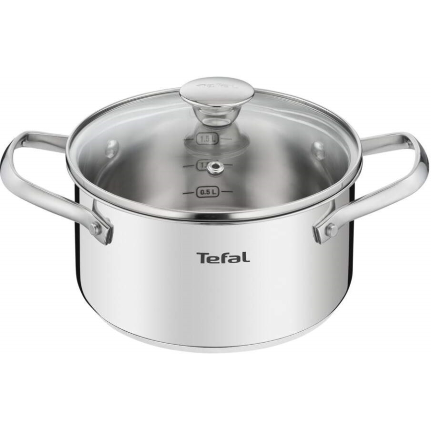 Tefal - Set med grytor 10 delar COOK EAT rostfri