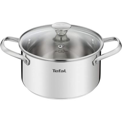 Tefal - Set med grytor 10 delar COOK EAT rostfri