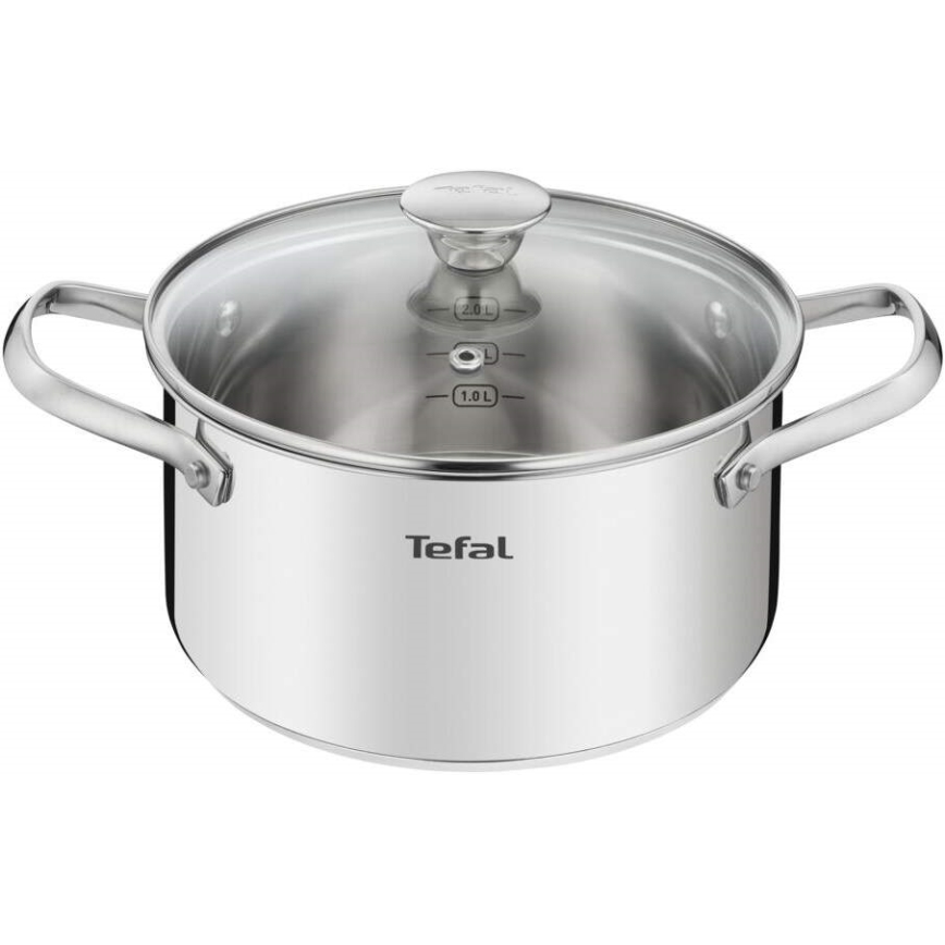 Tefal - Set med grytor 10 delar COOK EAT rostfri