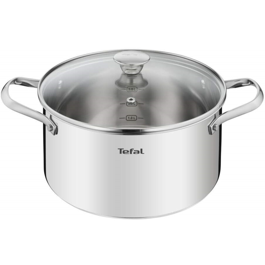 Tefal - Set med grytor 10 delar COOK EAT rostfri