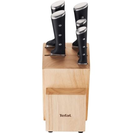 Tefal - Set med köksknivar i ett stativ ICE FORCE 6 delar