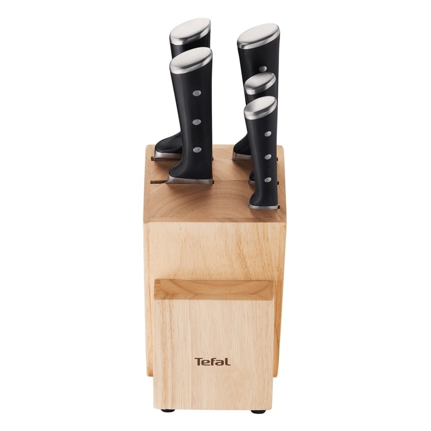 Tefal - Set med köksknivar i ett stativ ICE FORCE 6 delar
