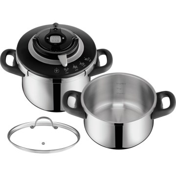 Tefal - Set med tryckkokare 4,5/6 l CLIPSO+ CHEF
