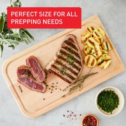 Tefal - Skärbräda för kök COMFORT 41x24 cm bok