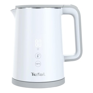 Tefal - Snabb vattenkokare SENSE 1 l, 1800 W/230 V, vit