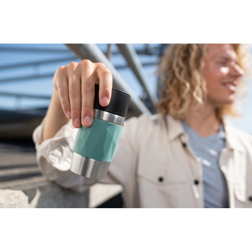 Tefal - Termisk mugg 300 ml COMPACT MUG rostfri/grön