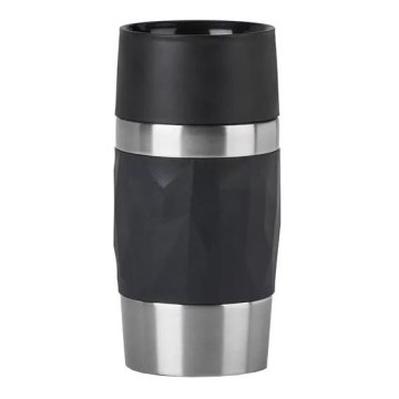 Tefal - Termisk mugg 300 ml COMPACT MUG rostfri/svart
