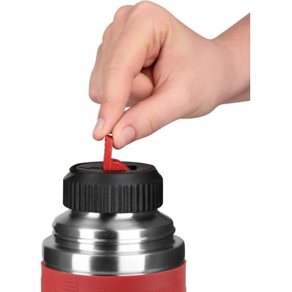 Tefal - Termos med mugg 1 l SENATOR rostfri/röd