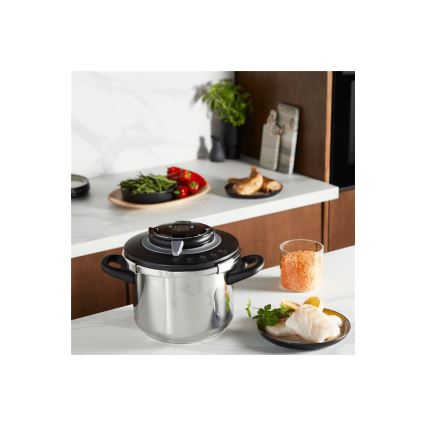 Tefal - Tryckkokare 6 l CLIPSO+ CHEF rostfritt stål