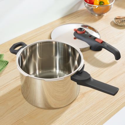 Tefal - Tryckkokare 6 l SECURE TRENDY + 5-delars set INGENIO EMOTION