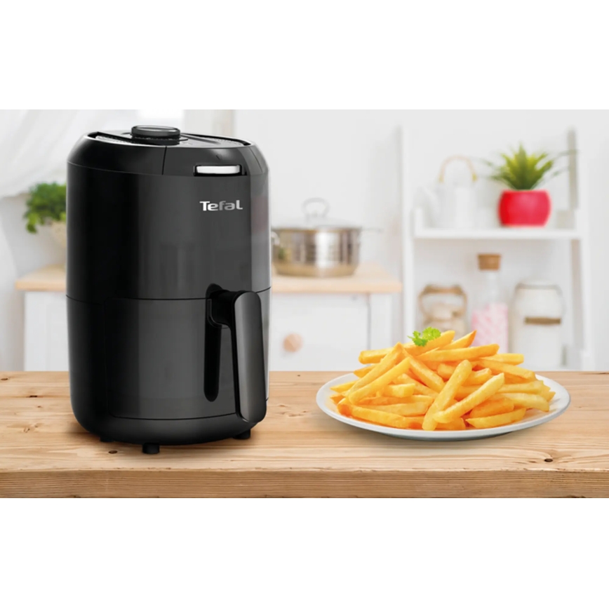 Tefal - Varmluftsfritös 1,6 l EASY FRY COMPACT 1030W/230V svart