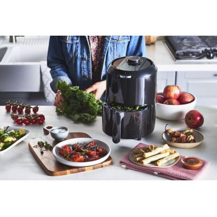 Tefal - Varmluftsfritös 1,6 l EASY FRY COMPACT 1030W/230V svart