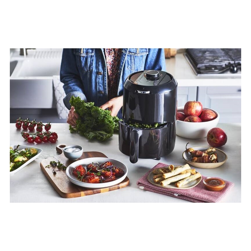 Tefal - Varmluftsfritös 1,6 l EASY FRY COMPACT 1030W/230V svart