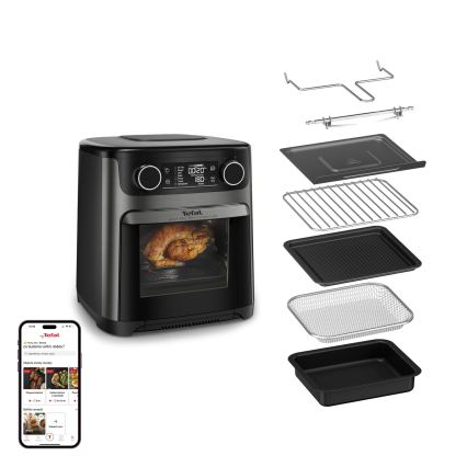 Tefal - Varmluftsfritös 15 l EASY FRY 9 i 1 1800W/230V svart