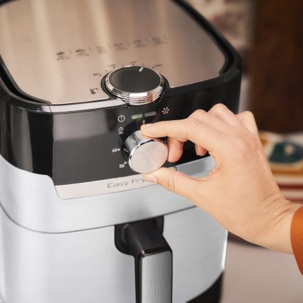 Tefal - Varmluftsfritös 4,2 l EASY FRY&GRILL 2 i 1 1550W/230V rostfritt stål