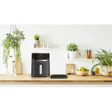 Tefal - Varmluftsfritös 4,2 l EASY FRY&GRILL 2i1 1550W/230V svart
