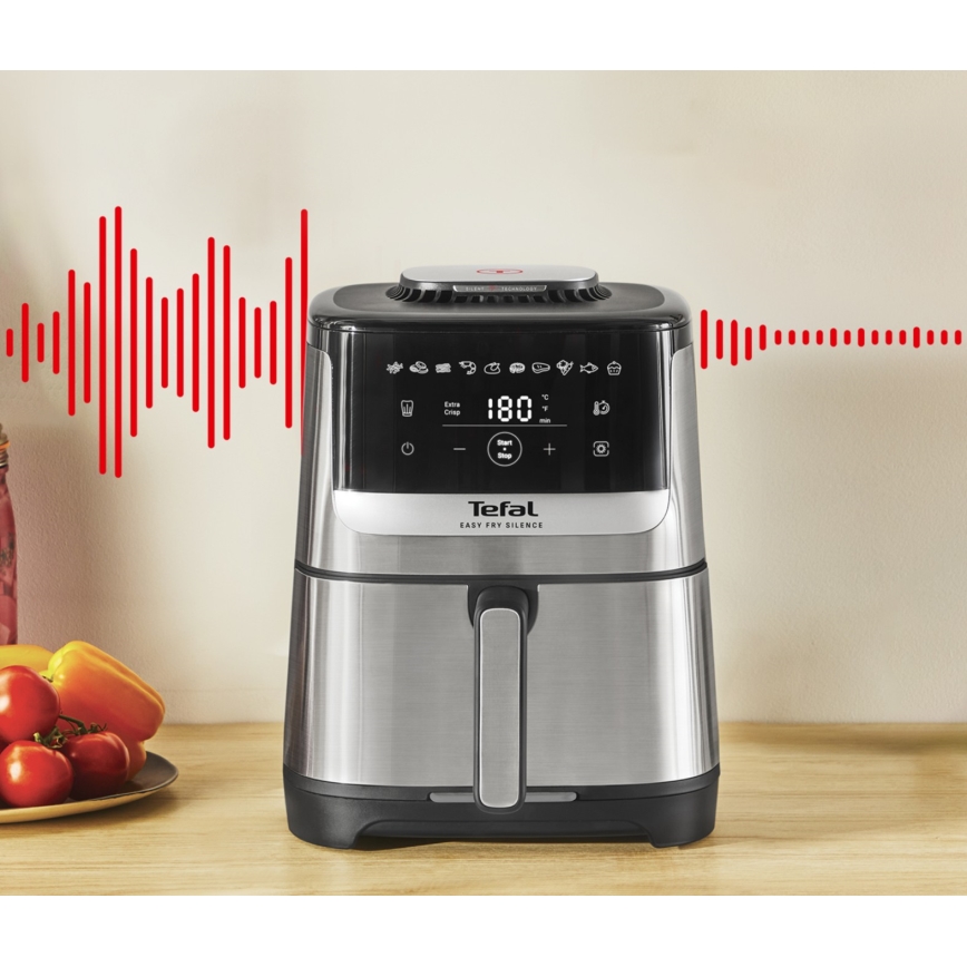 Tefal - Varmluftsfritös 5 l EASY FRY SILENCE 10 i 1 1400-1670W/230V