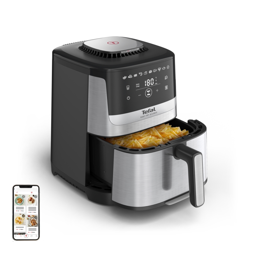 Tefal - Varmluftsfritös 5 l EASY FRY SILENCE 10 i 1 1400-1670W/230V