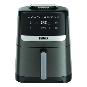 Tefal - Varmluftsfritös 5 l EASY FRY SILENCE COAL 1400-1670W/230V