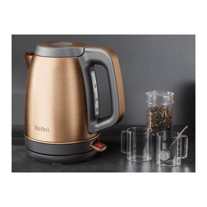 Tefal - Vattenkokare COPPERTINTO 1,7 l 2400W/230V