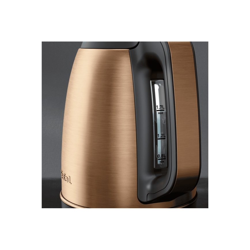 Tefal - Vattenkokare COPPERTINTO 1,7 l 2400W/230V