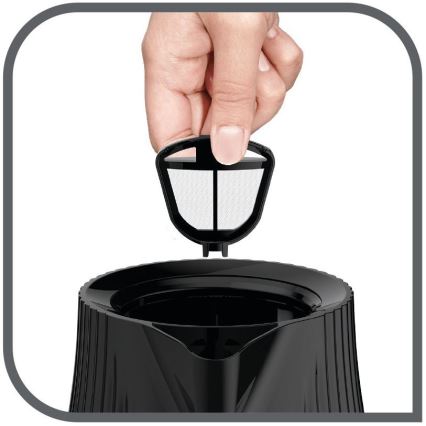 Tefal - Vattenkokare LOFT 1,7 l 2400W/230V svart