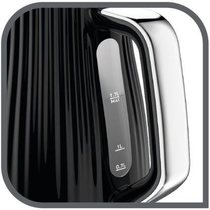 Tefal - Vattenkokare LOFT 1,7 l 2400W/230V svart