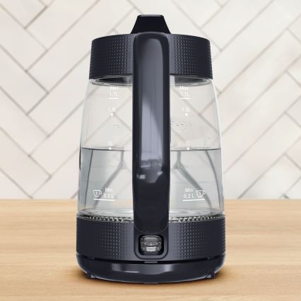 Tefal - Vattenkokare MORNING GLASS 1,7 l 2000 W/230 V