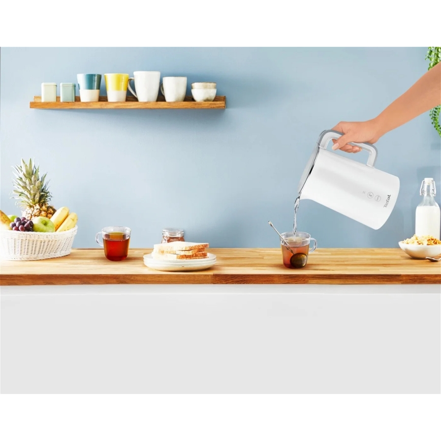 Tefal - Vattenkokare SENSE 1,5 l 1800W/230V vit