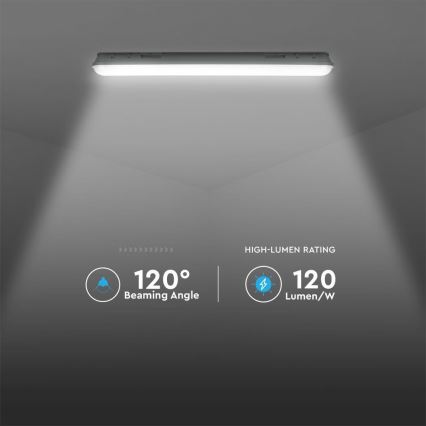 Teknisk LED-lysrörsarmatur med SAMSUNG-chip, 18 W, 230 V, 6500 K, IP65, 60 cm