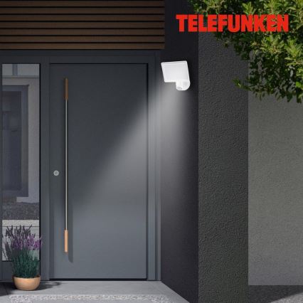 Telefunken 304406TF - LED Väggstrålkastare för utomhusbruk med sensor LED/20W/230V IP44