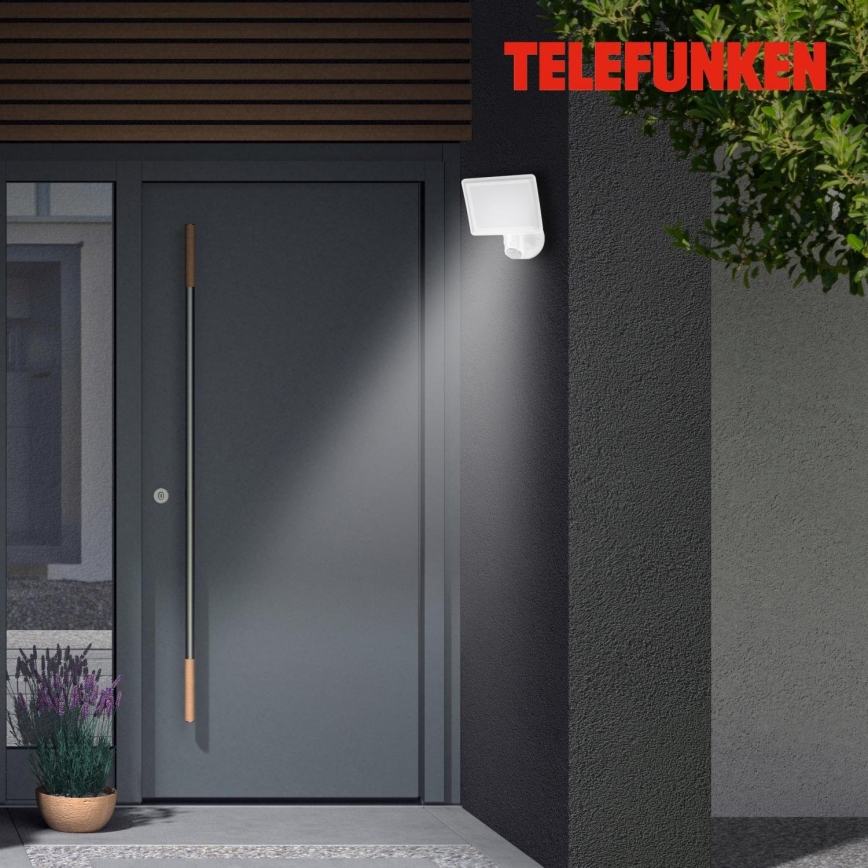 Telefunken 304406TF - LED Väggstrålkastare för utomhusbruk med sensor LED/20W/230V IP44