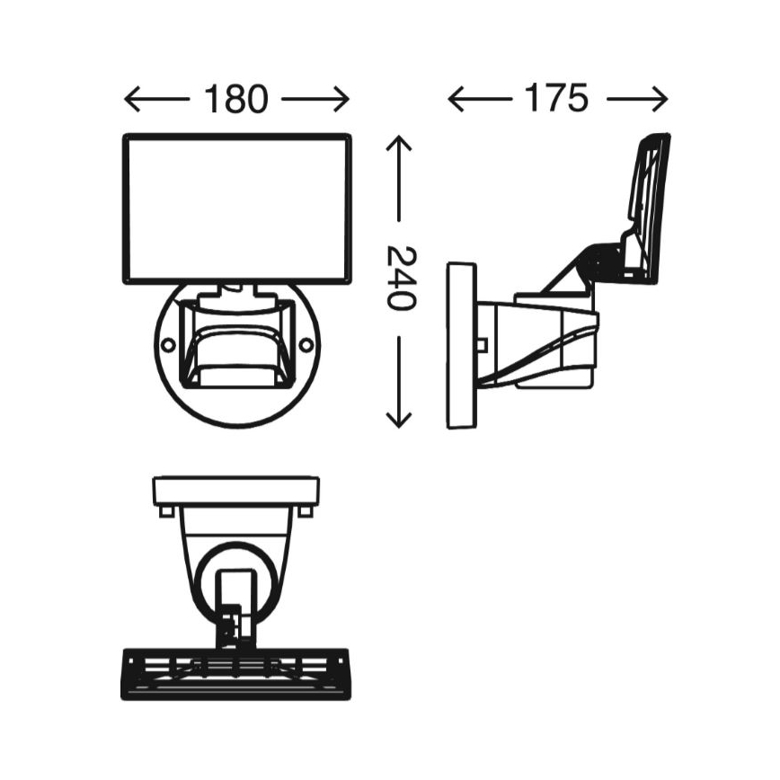 Telefunken 304504TF - LED Väggstrålkastare för utomhusbruk LED/16W/230V IP44