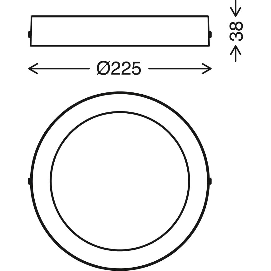 Telefunken 309502TF - LED RGBW dimbar taklampa LED/18W/230V 2700-6500K Wi-Fi Tuya