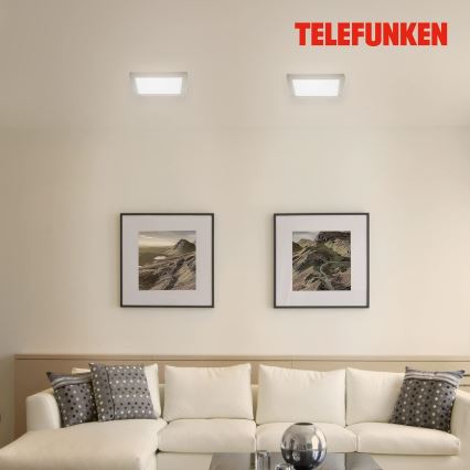 Telefunken 309602TF - LED RGBW Dimbar taklampa LED/18W/230V 2700-6500K Wi-Fi Tuya