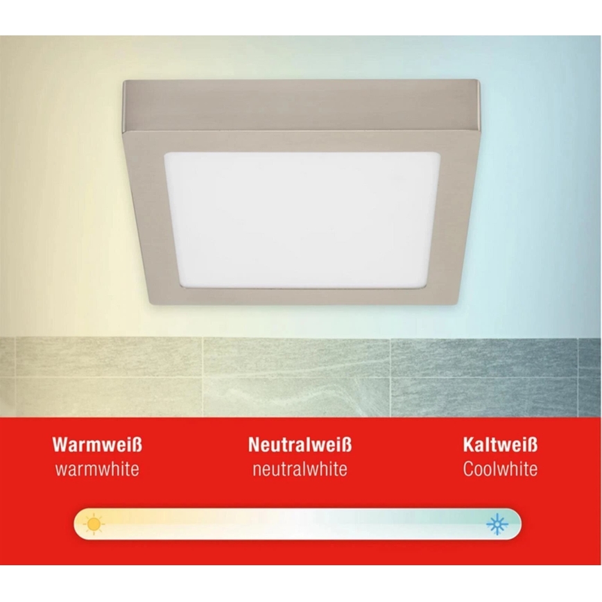 Telefunken 309702TF - LED RGB dimbar taklampa LED/23W/230V 2700-6500 Wi-Fi Tuya matt krom