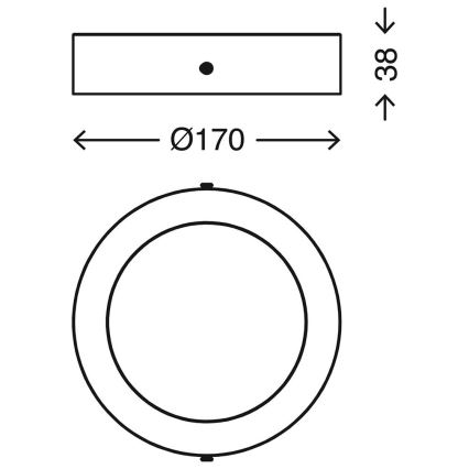 Telefunken 310902TF - LED RGBW dimbar taklampa LED/12W/230V 2700-6500K Wi-Fi Tuya