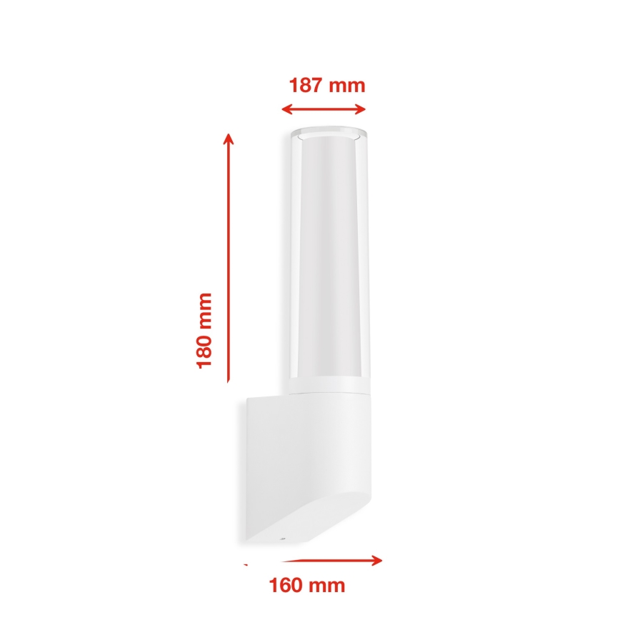 Telefunken 311306TF - LED utomhusväggarmatur LED/8W/230V 4000K IP44 vit