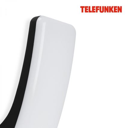 Telefunken 311605TF - LED vägglampa för utomhusbruk LED/15W/230V IP44 svart